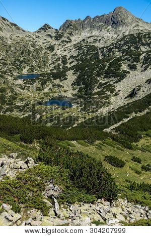 Landscape With Prevalski Lakes, Dzhangal And Valyavishki Chukar Peaks, Pirin Mountain, Bulgaria