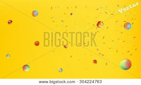 Fresh Space Fantasy. Elementary Colorific Illustration.  Background Texture, Smoot. Yellow Colored B