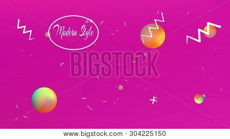 Recent Space Fantasy. Plain Colorific Illustration.  Background Texture, Bright. Magneta Colored Bac