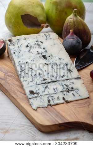 Gorgonzola Picant Italian Blue Cheese, Made From Unskimmed Cow's Milk In North Of Italy