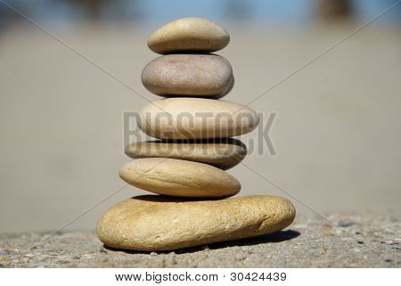 stacked tower of rocks, relaxing game