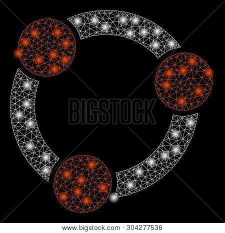 Gold Square Mosaic And Solid Collaboration. Vector Geographic Collaboration In Yellow Golden Color T