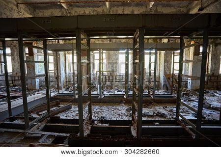 Destroyed Command Post Of The Secret Military Facility Of The Ussrs Airborne Radar System. Chernobyl