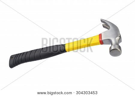Metal Hammer With Cat's Paw Isolated
