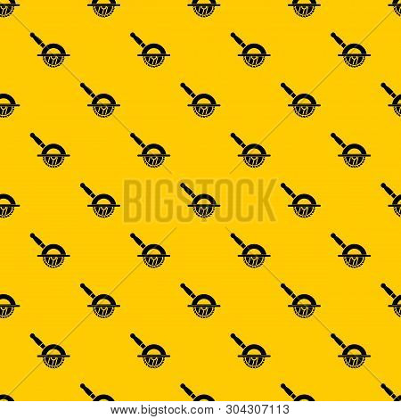 Circular Saw Pattern Seamless Vector Repeat Geometric Yellow For Any Design