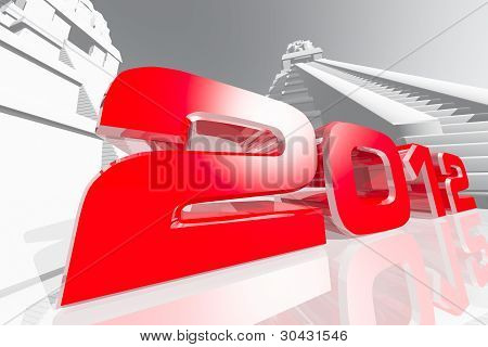 2012 Maya förutsägelse konceptet 3D göra
