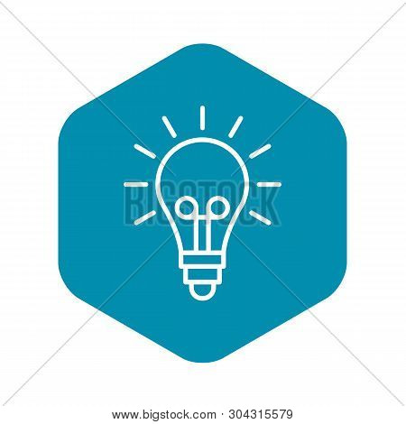 Light Idea Bulb Icon. Outline Light Idea Bulb Vector Icon For Web Design Isolated On White Backgroun