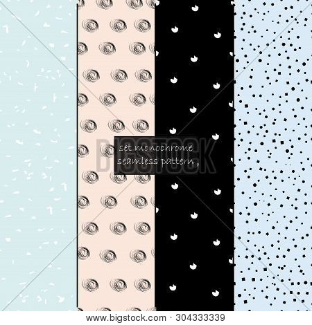 Collection Of Swatches Memphis Patterns - Fresh Pastel. Festive Textures.