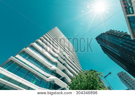 Amsterdam zuidas, Gustav Mahlerlaan, the Netherlands, 05/29/2019, Sky scrapers, Business district, M