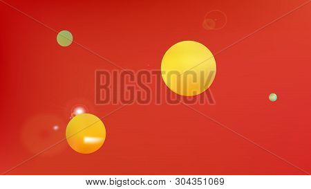 Fresh Space Fantasy. Background Texture, Smoot. Elementary Colorific Illustration.  Red Colored Back