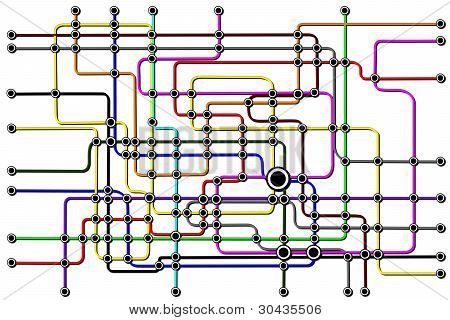 Subway System nätverksanslutningar