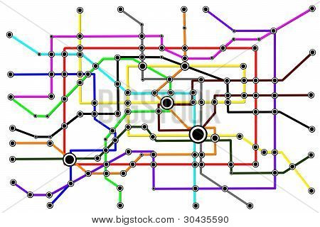 Subway System nätverksanslutningar