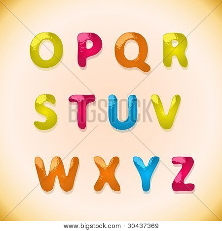 Dětská Candy abeceda 2