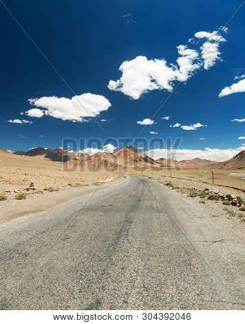 Pamir Highway Or Pamirskij Trakt Landscape Around Pamir Highway M41 International Road Mountains In 