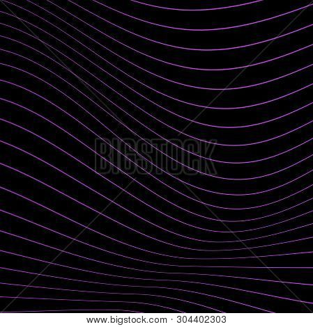 Wave Background. Wave 3D. Abstract Mesh Background. Design For Poster. Vector Illustration.