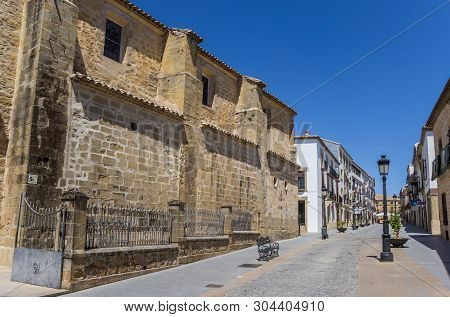 Baeza, Spain - May 12, 2019: San Pablo Church In Historic City Baeza, Spain