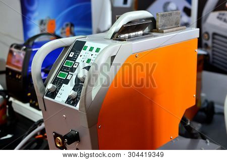 Inverter Welding Mig Machine. Equipment For Welding Metals In A Protective Inert Gas Environment. -