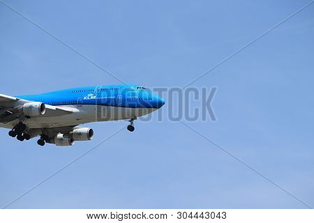Amsterdam, The Netherlands - June, 1st 2019: Ph-bfw Klm Royal Dutch Airlines Boeing 747-400m, City O