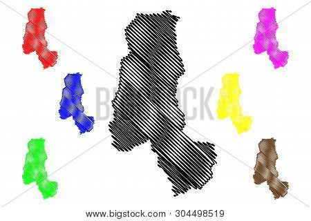 Takhar Province (islamic Republic Of Afghanistan, Provinces Of Afghanistan) Map Vector Illustration,
