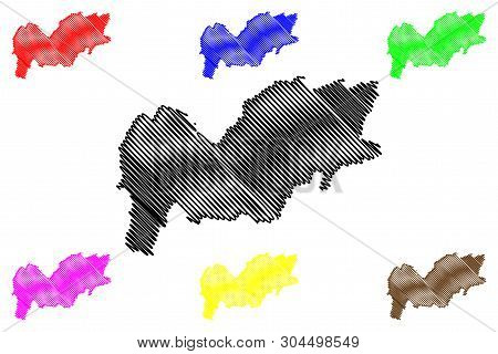 Urozgan Province (islamic Republic Of Afghanistan, Provinces Of Afghanistan) Map Vector Illustration