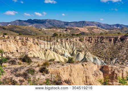 The Badlands Of Abanilla And Mahoya Near Murcia In Spain