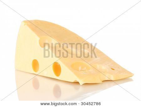 ? heese isolata on white