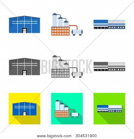 Isolated Object Of Production And Structure Sign. Set Of Production And Technology Vector Icon For S