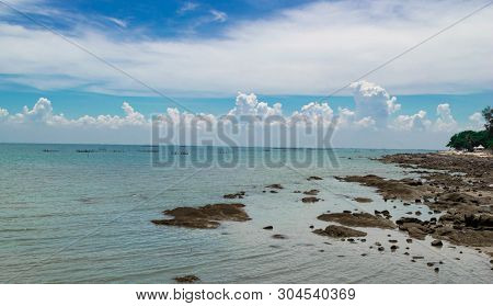 Bangsaen Beach, Chon Buri, Thailand. Beach Concept