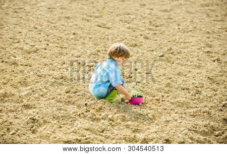 Earth Day. New Life. Summer Farm. Ecology Life. Eco Farm. Human And Nature. Happy Child Gardener. Bo