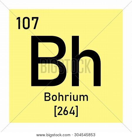 Illustration Of The Periodic Table Bohrium Chemical Symbol