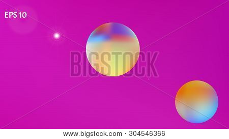 Breezy Space Fantasy. Usefull Colorific Illustration.  Background Texture, Modern. Magneta Colored B