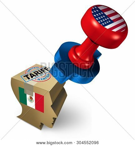 Mexico Tariffs By The United States Due To Illegal Immigration As A Political An Economic Dispute Ov