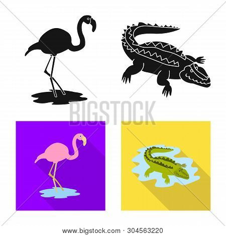 Vector Design Of Nature  And Fun  Sign. Set Of Nature  And Entertainment Stock Vector Illustration.
