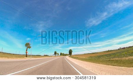 Travel By Car On A Sunny Day In The South Of Russia