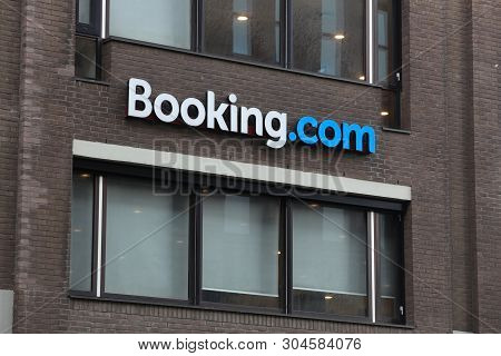 Amsterdam, Netherlands - July 7, 2017: Headquarters Of Online Hotel Reservation Giant Booking.com In