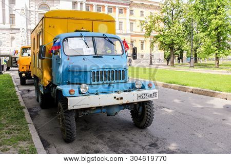 St. Petersburg, Russia - 25 May, Retro Truck Praga V3s, 25 May, 2019.
The Parade Of Retro Transport 