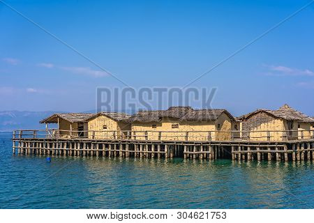 Bay Of The Bones, Museum On Water, Authentic Reconstruction Of The Pile Dwelling Settlement, Ohrid, 