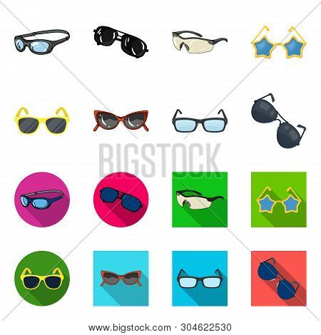 Vector Design Of Summer And Beach Sign. Set Of Summer And Fashion Vector Icon For Stock.