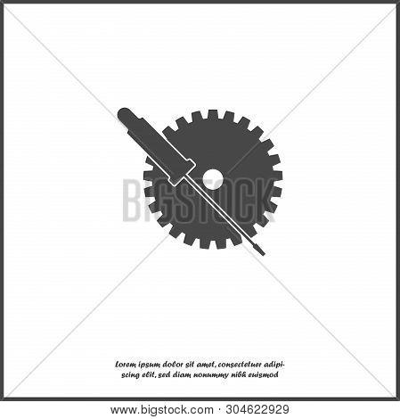 Vector Service Tools  Icon On White Isolated Background.