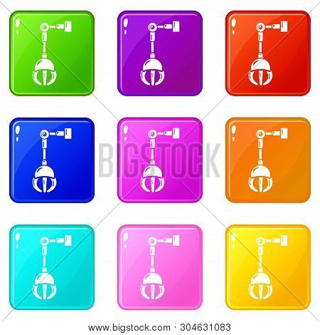 Mechanical Grabber Icon. Simple Illustration Of Mechanical Grabber Vector Icon For Web.