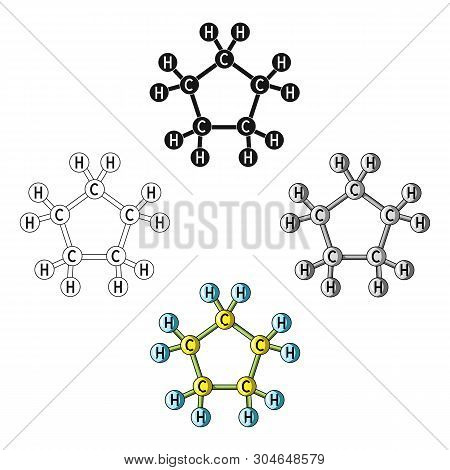 Chemical Oil Formula.oil Single Icon In Cartoon, Black Style Vector Symbol Stock Illustration Web.