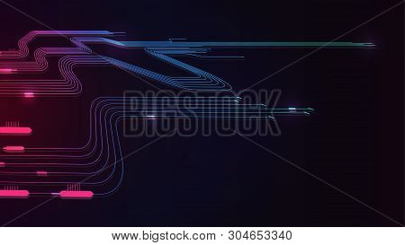 Tech Connection Speed Line Circuit Data Network Background