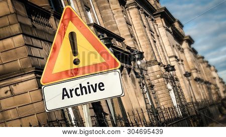 Street Sign The Direction Way To Archive