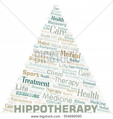 Hippotherapy Word Cloud. Wordcloud Made With Text Only.