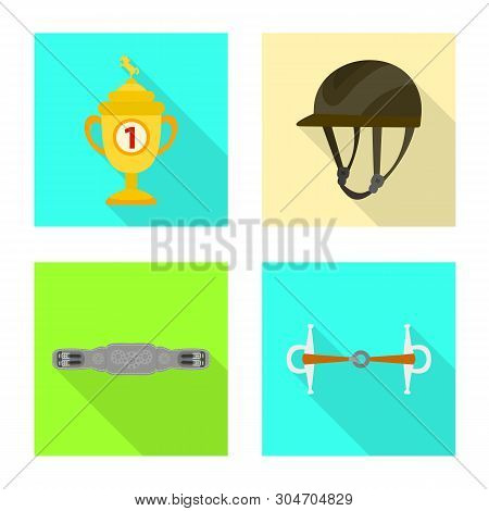 Vector Design Of Track And Racing  Icon. Collection Of Track And Riding Stock Symbol For Web.