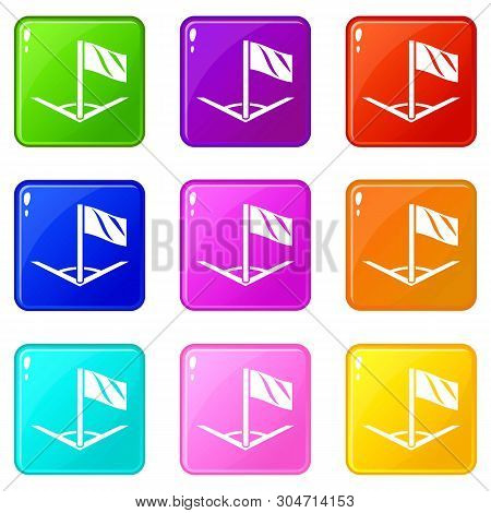 Angular Football Icon. Simple Illustration Of Angular Football Vector Icon For Web