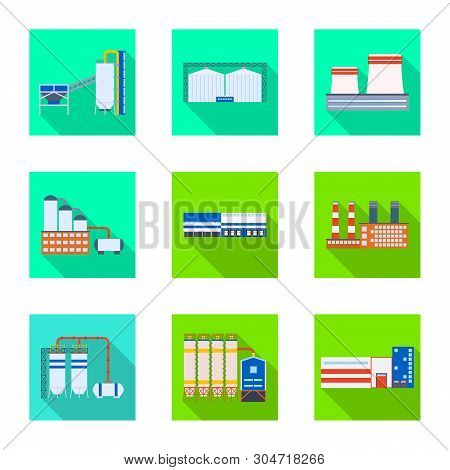 Isolated Object Of Architecture And Technology Sign. Set Of Architecture And Building Stock Vector I