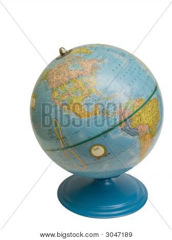 Oude Globe met uitknippad