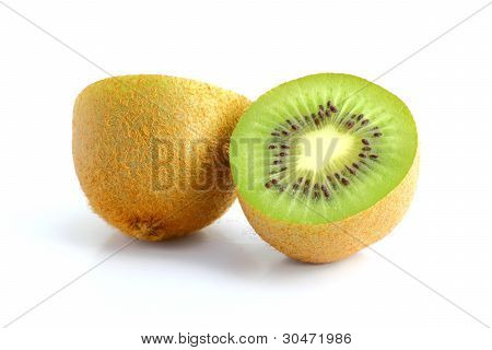 Kiwi frutto tagliato In due pezzi