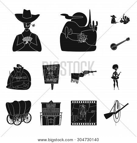 Isolated Object Of Danger And Culture Symbol. Collection Of Danger And West Stock Vector Illustratio